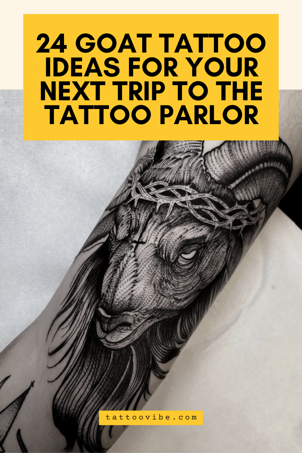 24 Ziegen-Tattoo-Ideen für Ihren nächsten Besuch im Tattoo-Studio