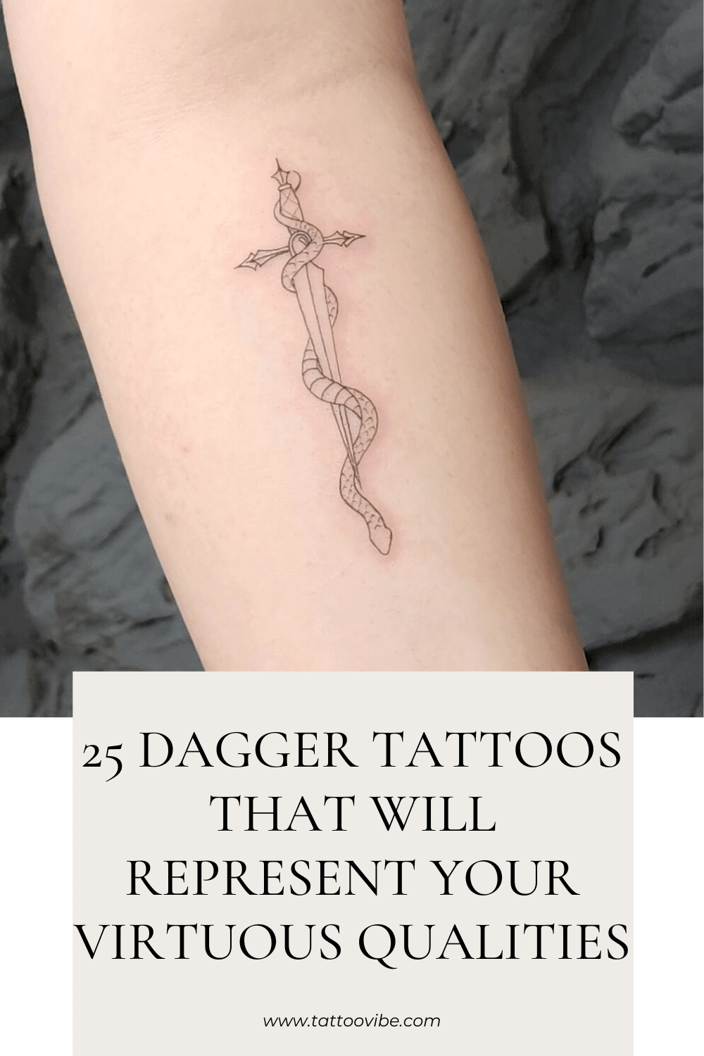 25 tatuagens de punhal que representarão suas qualidades virtuosas