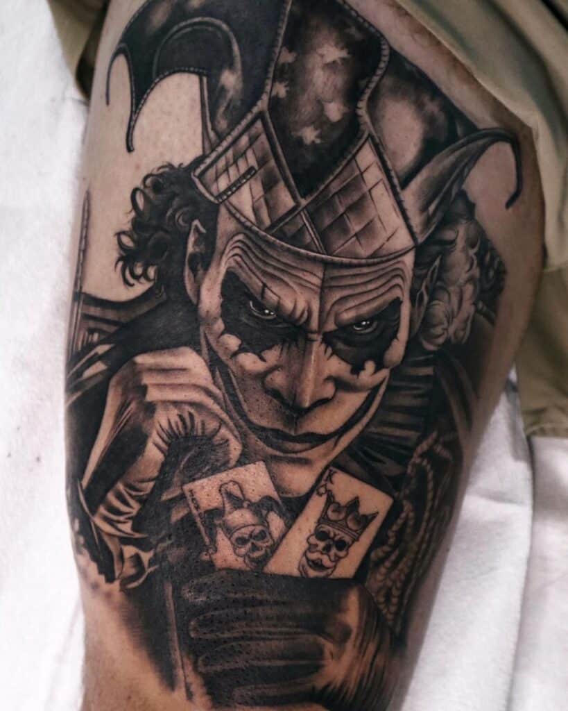 L'ultima risata con 23 tatuaggi del Joker che lasciano a bocca aperta