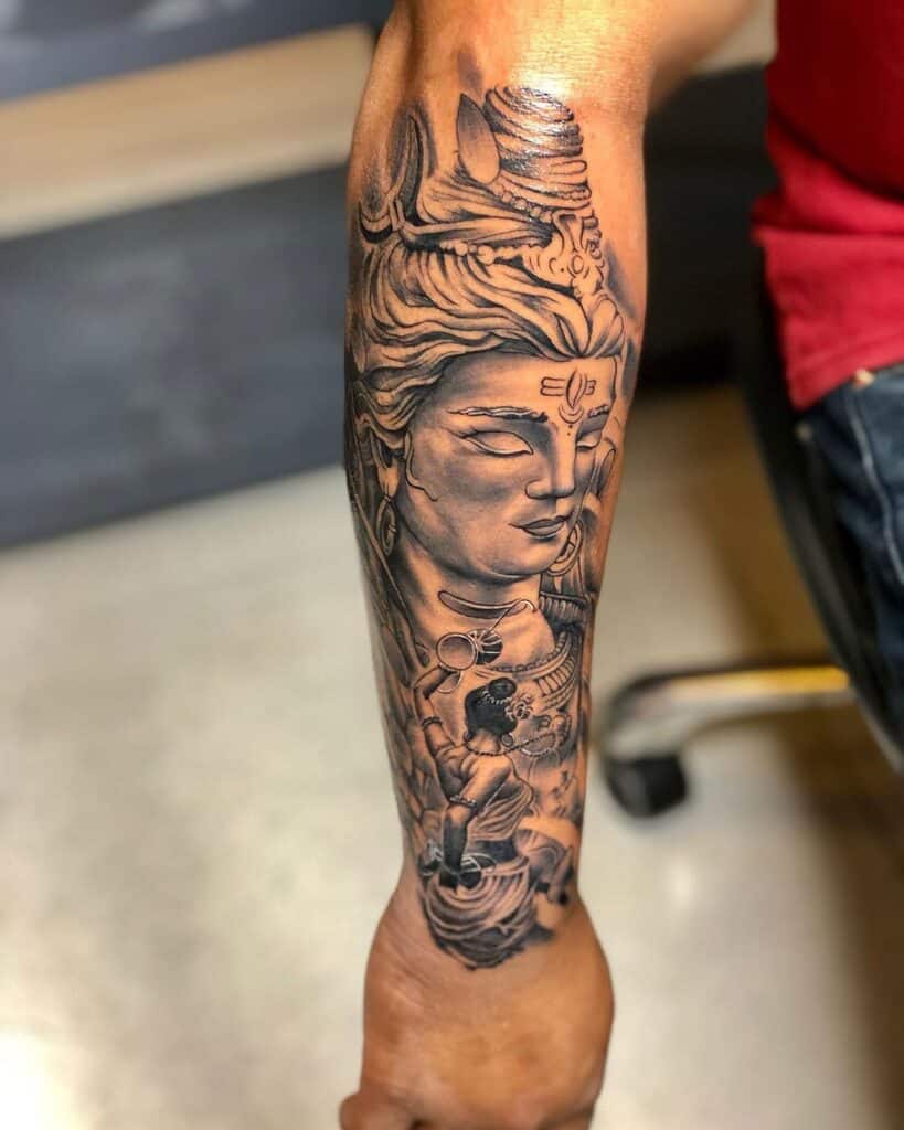 20 potenti tatuaggi di Shiva che vi proteggeranno dal male