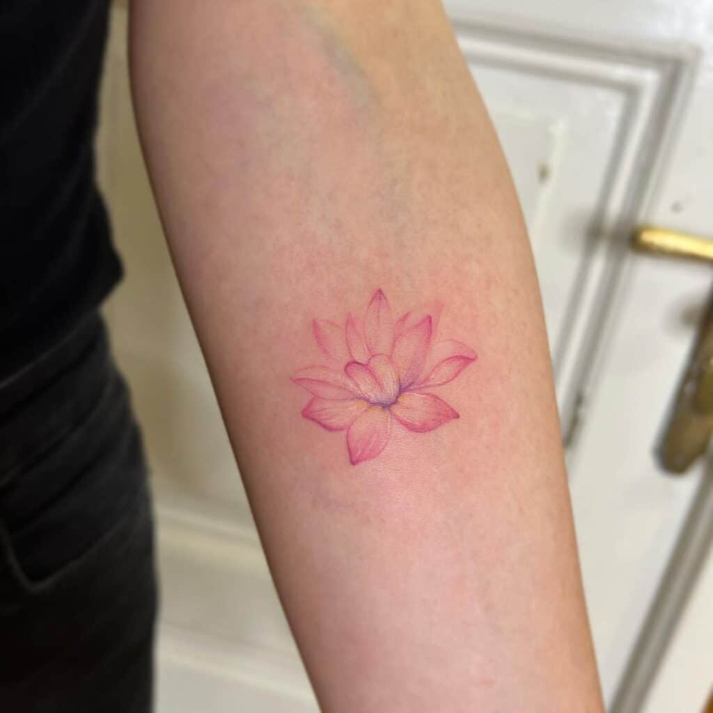 25 Enthralling Water Lily Tattoos For A Splash Of Elegance