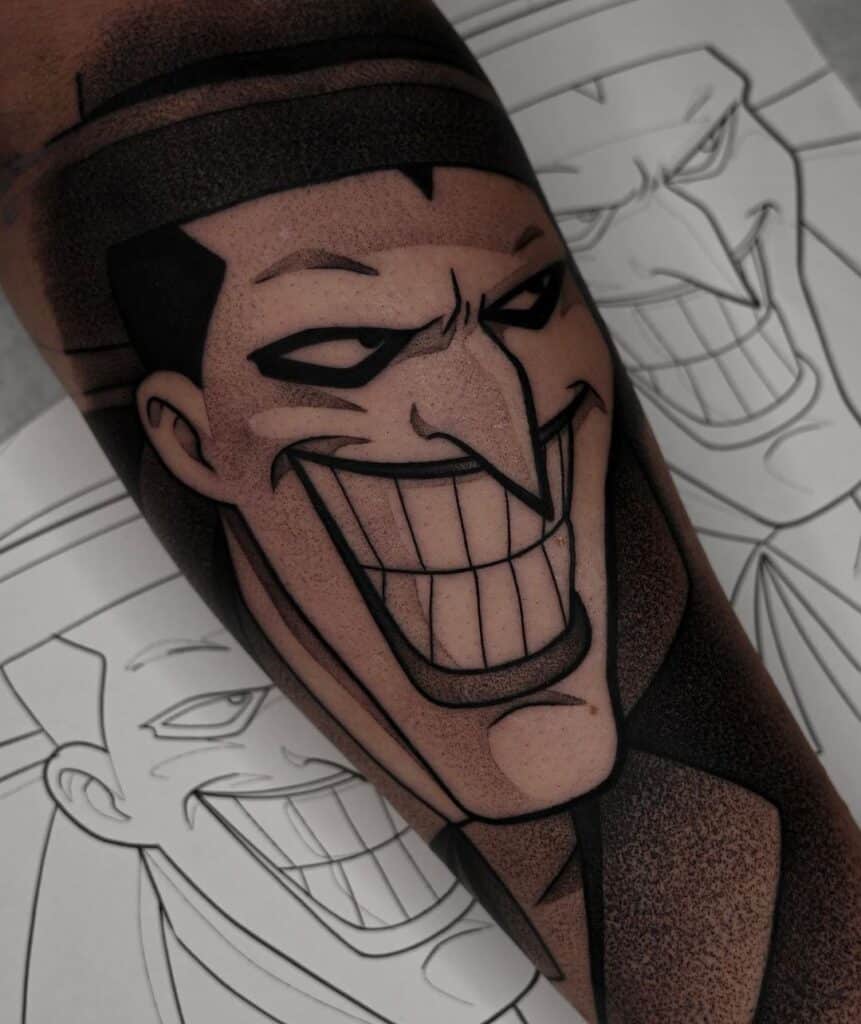 L'ultima risata con 23 tatuaggi del Joker che lasciano a bocca aperta