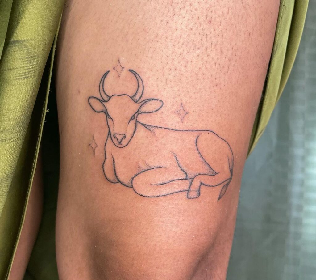 21 Incredible Cow Tattoos That'll Make You Spit Up Your Milk
