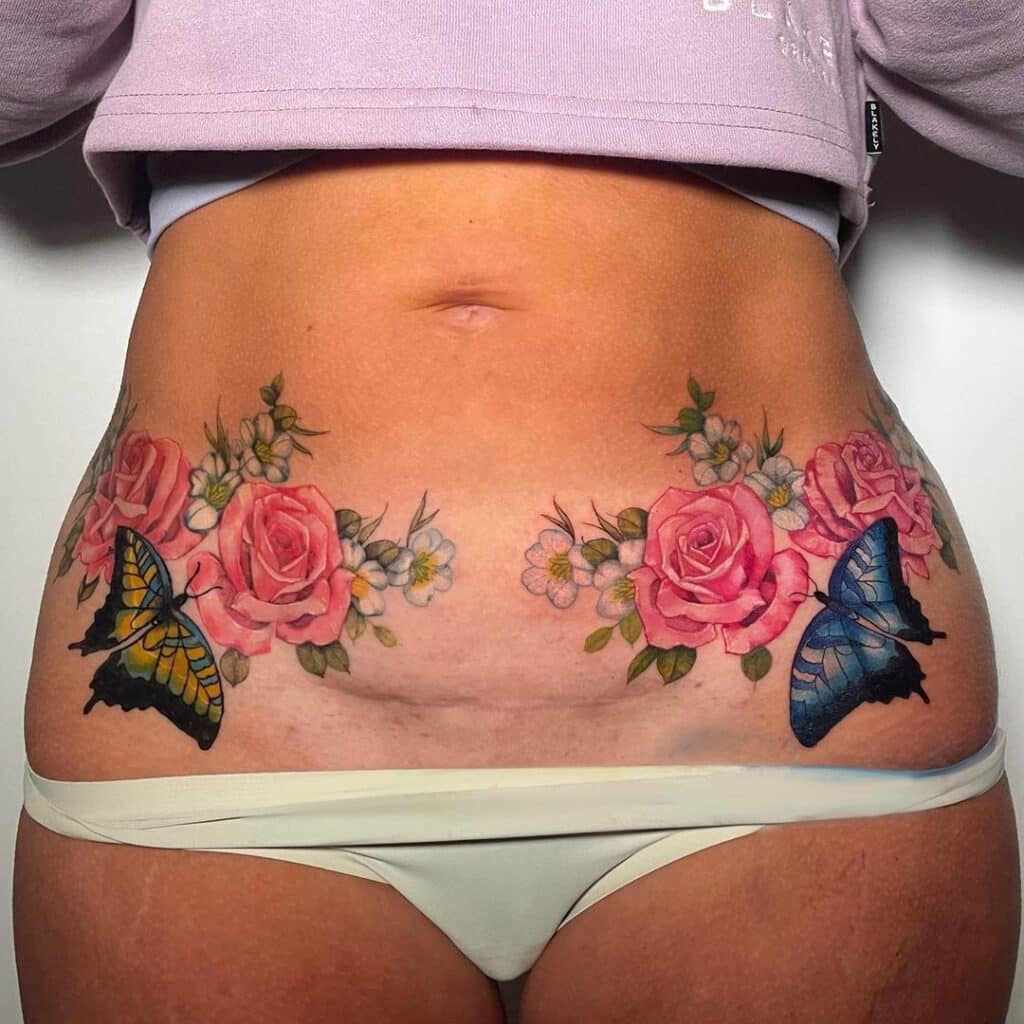 20 Brilliant Tummy Tuck Tattoos To Boost Your Confidence