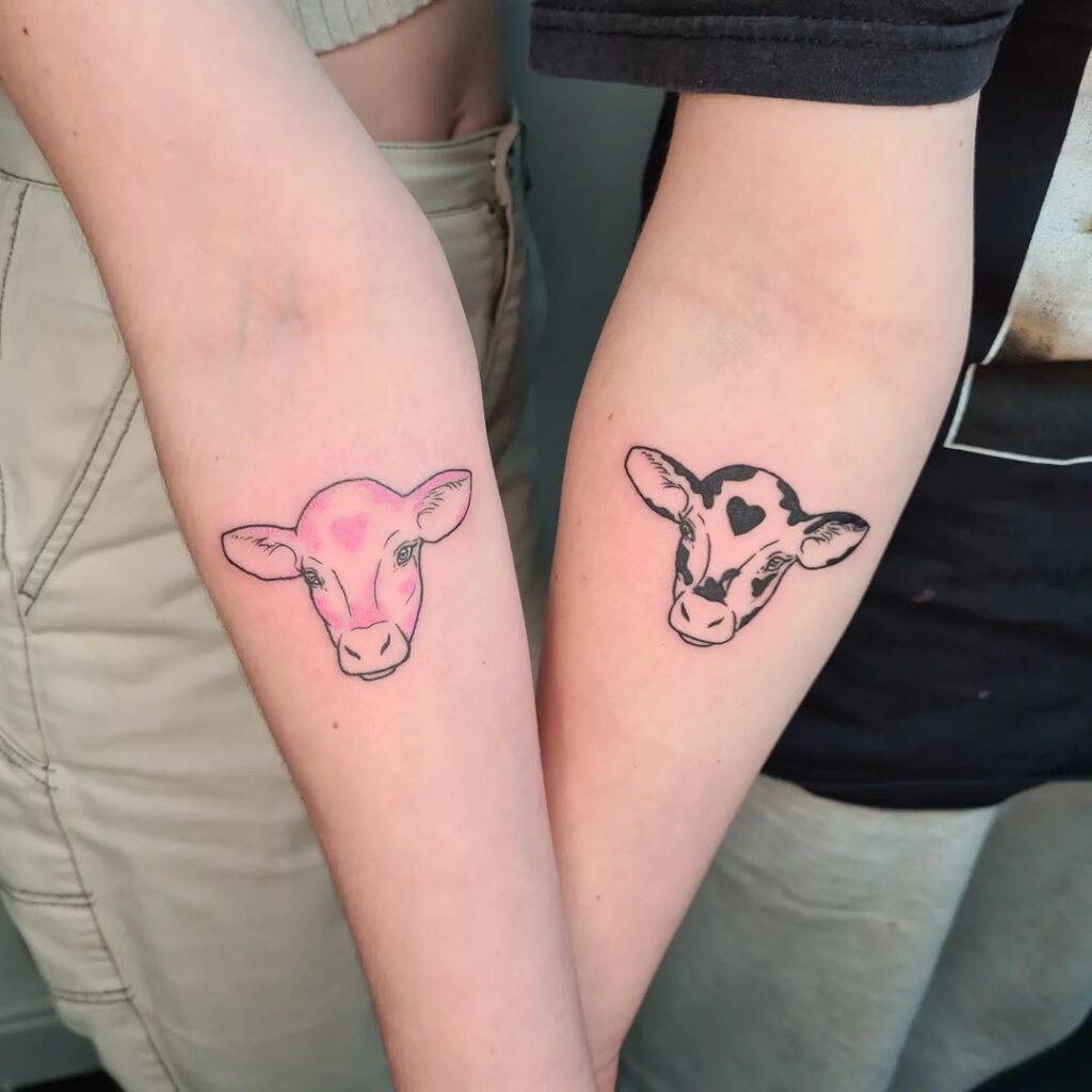 21 Incredible Cow Tattoos That'll Make You Spit Up Your Milk