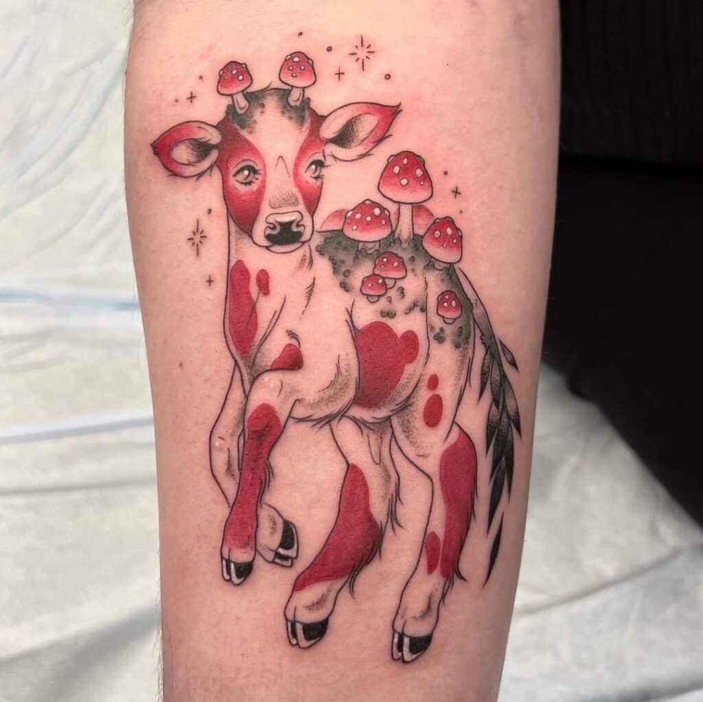 21 Incredible Cow Tattoos That'll Make You Spit Up Your Milk