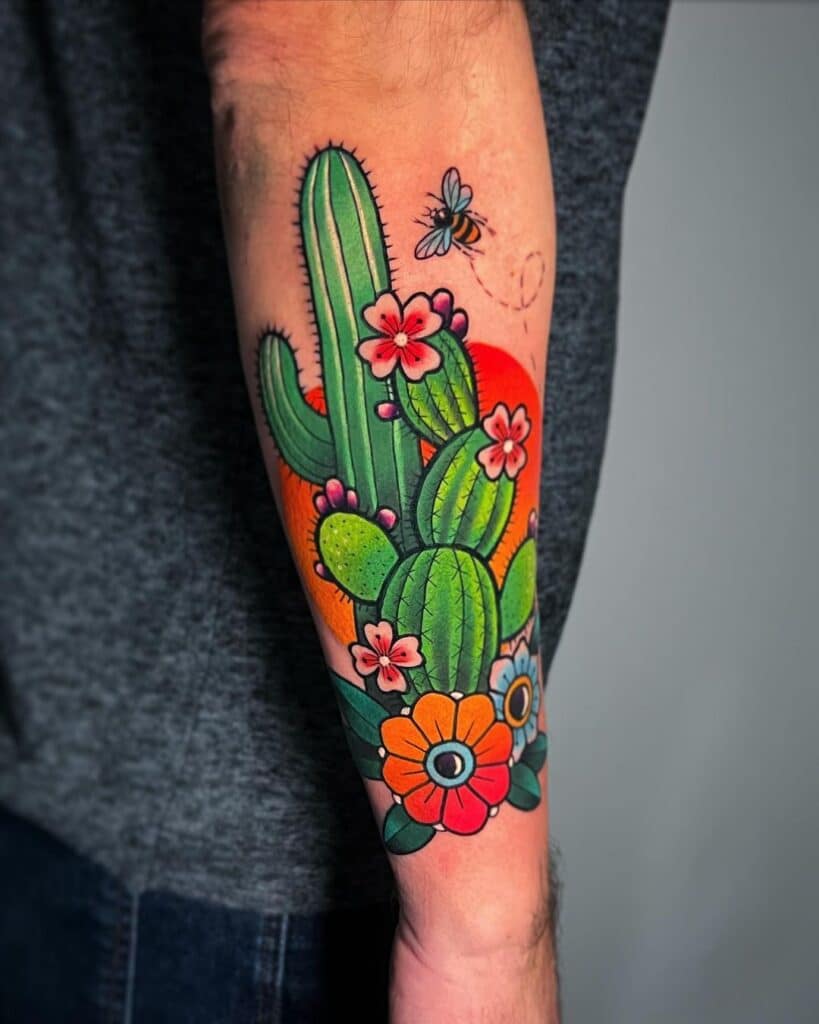 23 Coolest Cactus Tattoos Your Life Would "Succ" Without