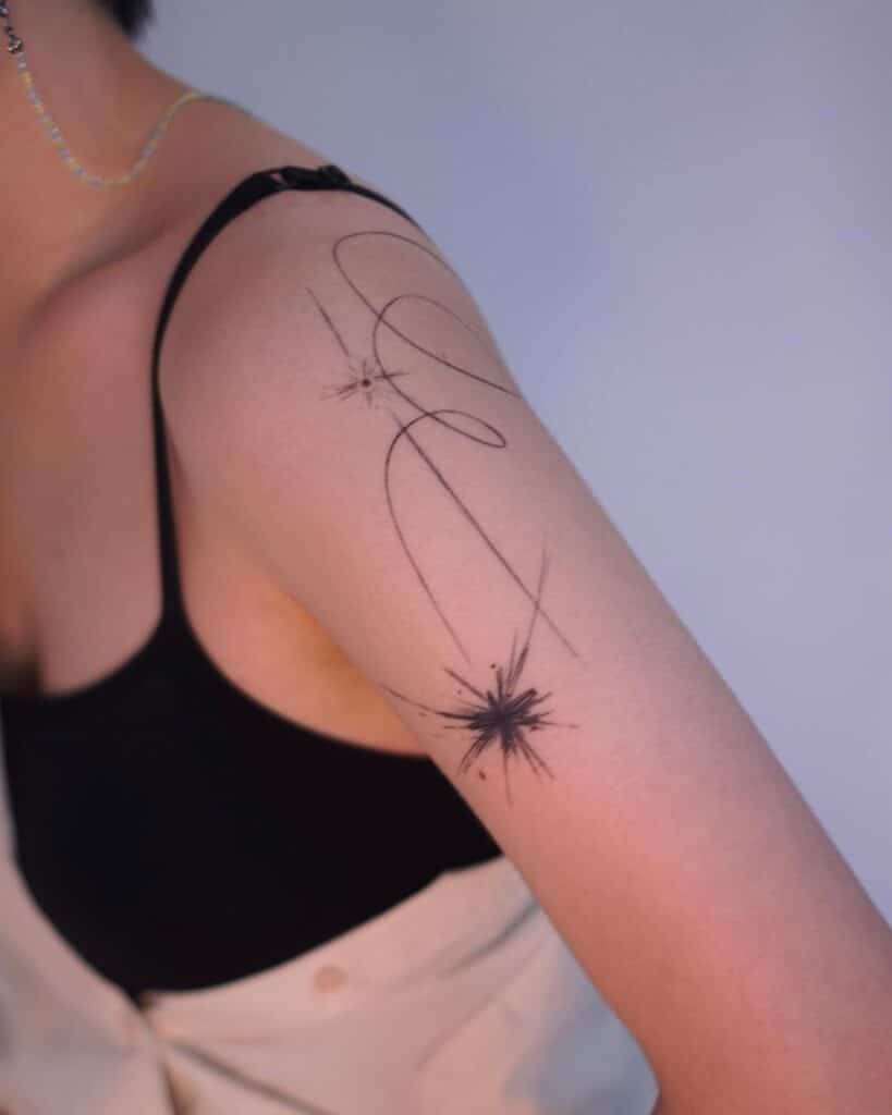 23 tatuajes de estrellas fugaces realmente espectaculares