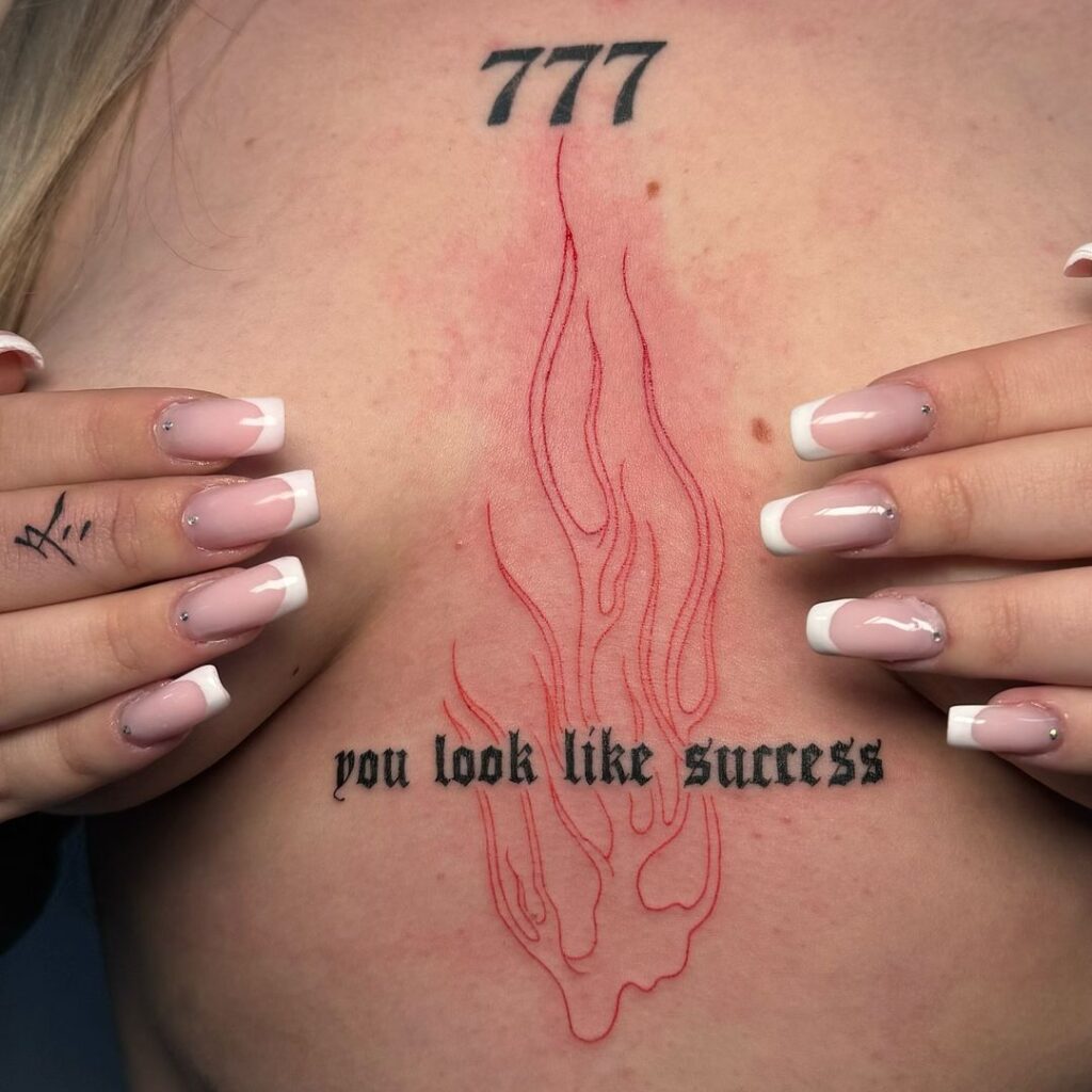 24 Engel Nummer 777 Tattoos, die Ihnen viel Glück bringen