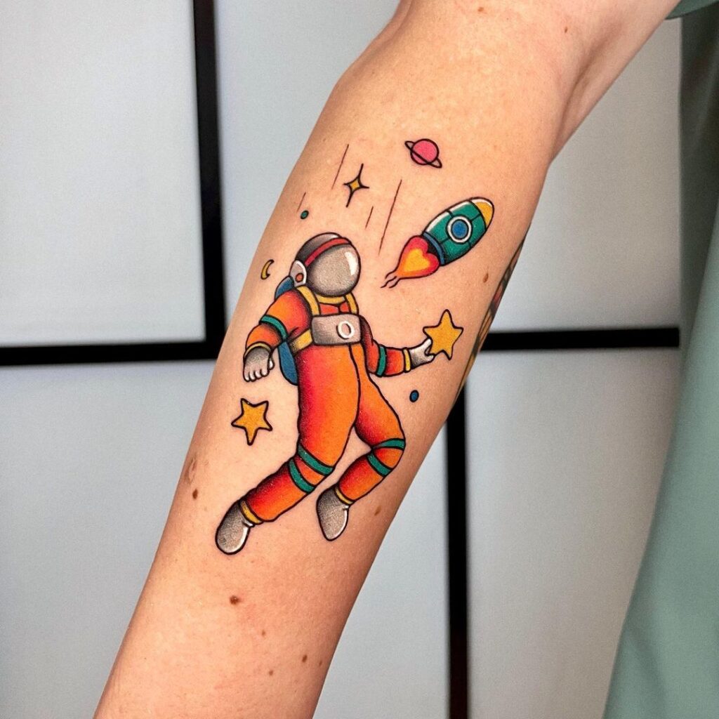 23 Legendary Astronaut Tattoo Ideas "Inkpossible" To Resist