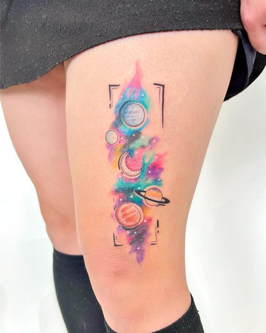 21 Remarkable Space Tattoo Ideas For The Explorer Within You