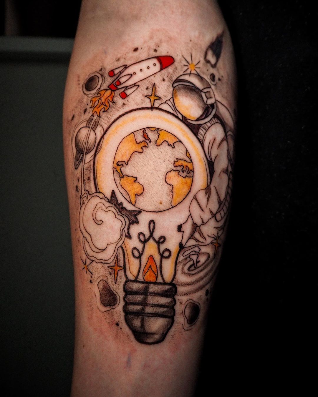 21 Remarkable Space Tattoo Ideas For The Explorer Within You