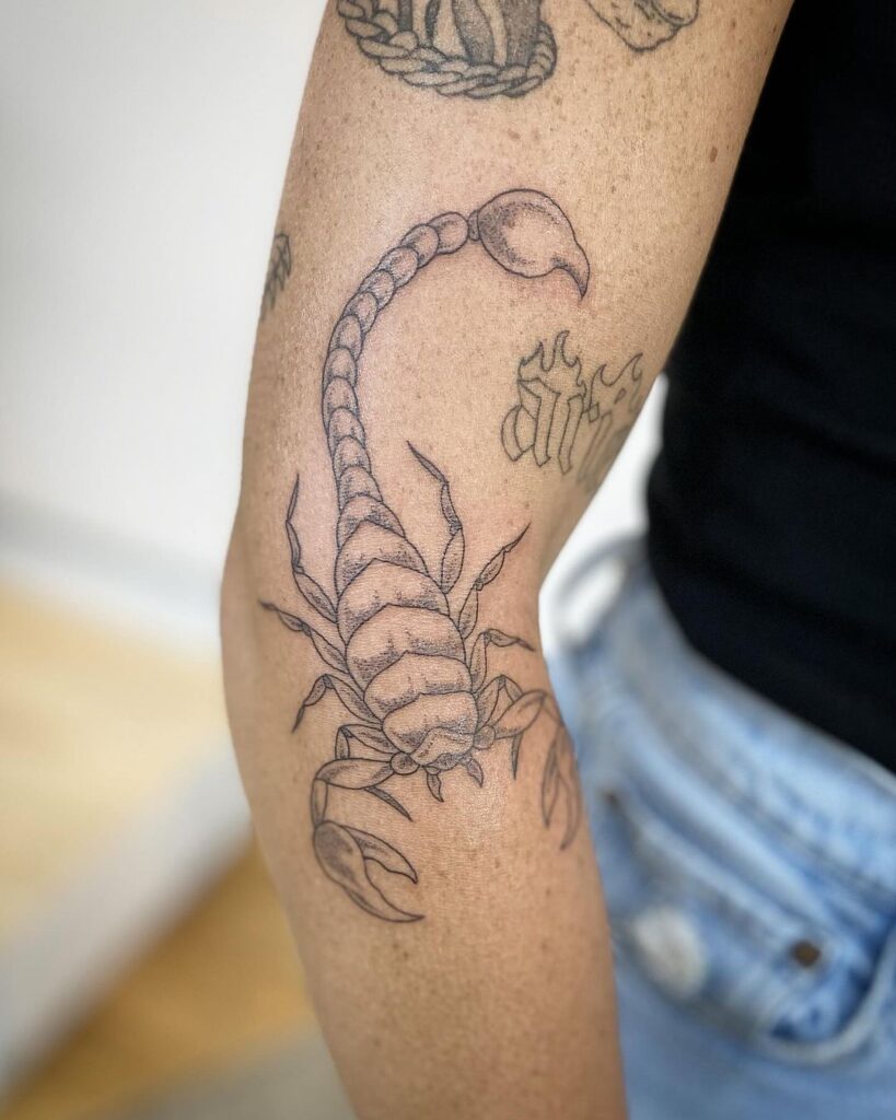 20 idées de tatouage de scorpion élégantes et piquantes pour les intrépides