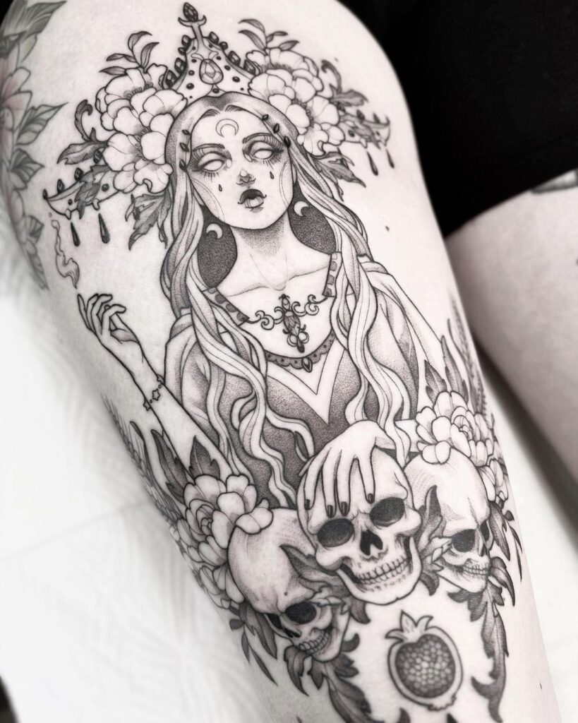 20 ideas de tatuajes en la pierna para las amantes de la tinta