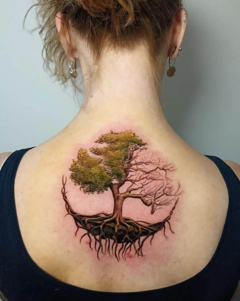 24 Tree Of Life Tattoo Ideas To Symbolize The Cycle Of Life