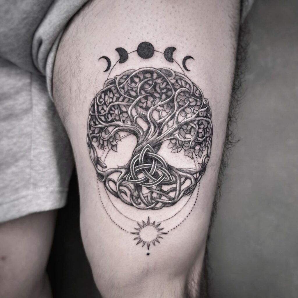 24 Tree Of Life Tattoo Ideas To Symbolize The Cycle Of Life