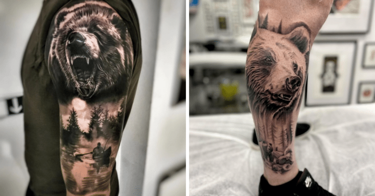 Scatenate il vostro ruggito interiore con queste 24 idee di tatuaggio di orso