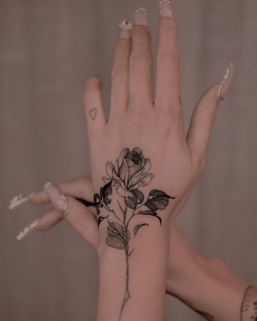 Rose Tattoo On A Hand: Meaning And 20 Design Suggestions