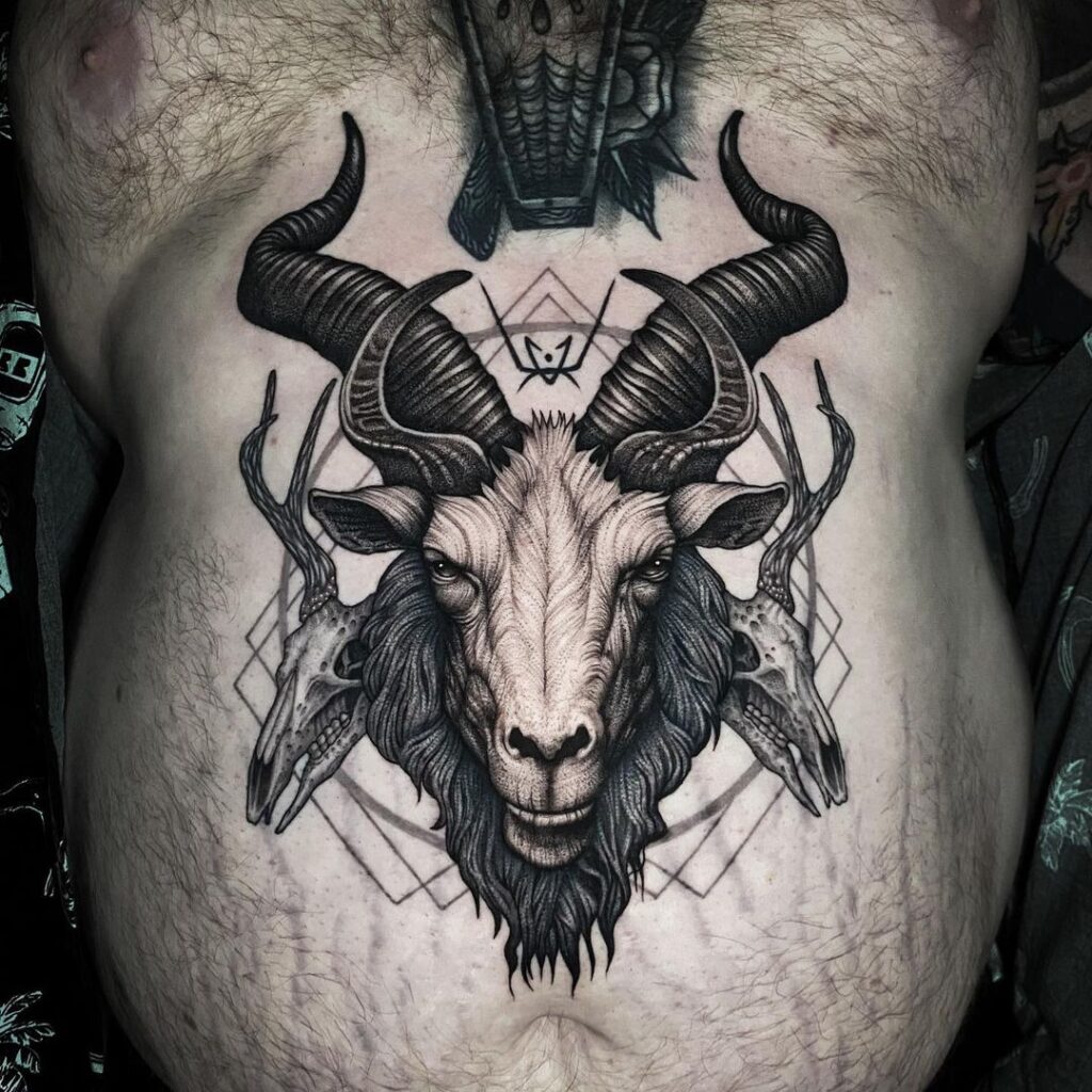 24 ideas de tatuajes de cabras para tu próxima visita al salón de tatuajes