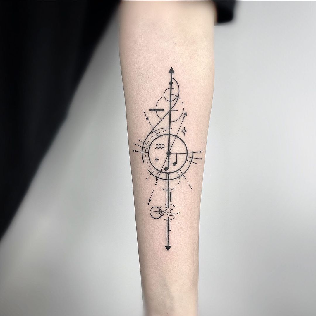 Music Tattoo Forearm Design Express Your Passion With Sound