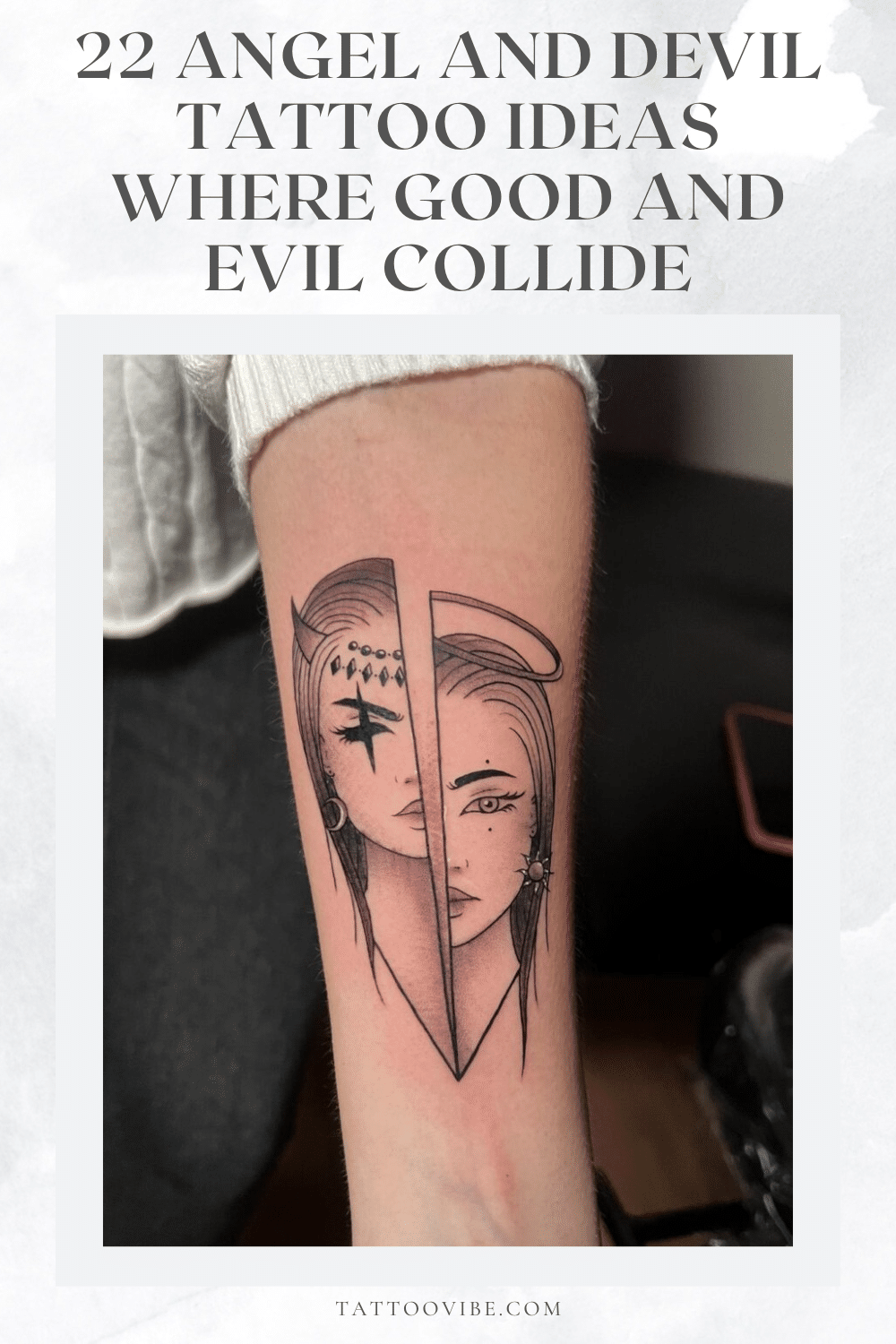 22 Angel And Devil Tattoo Ideas Where Good And Evil Collide