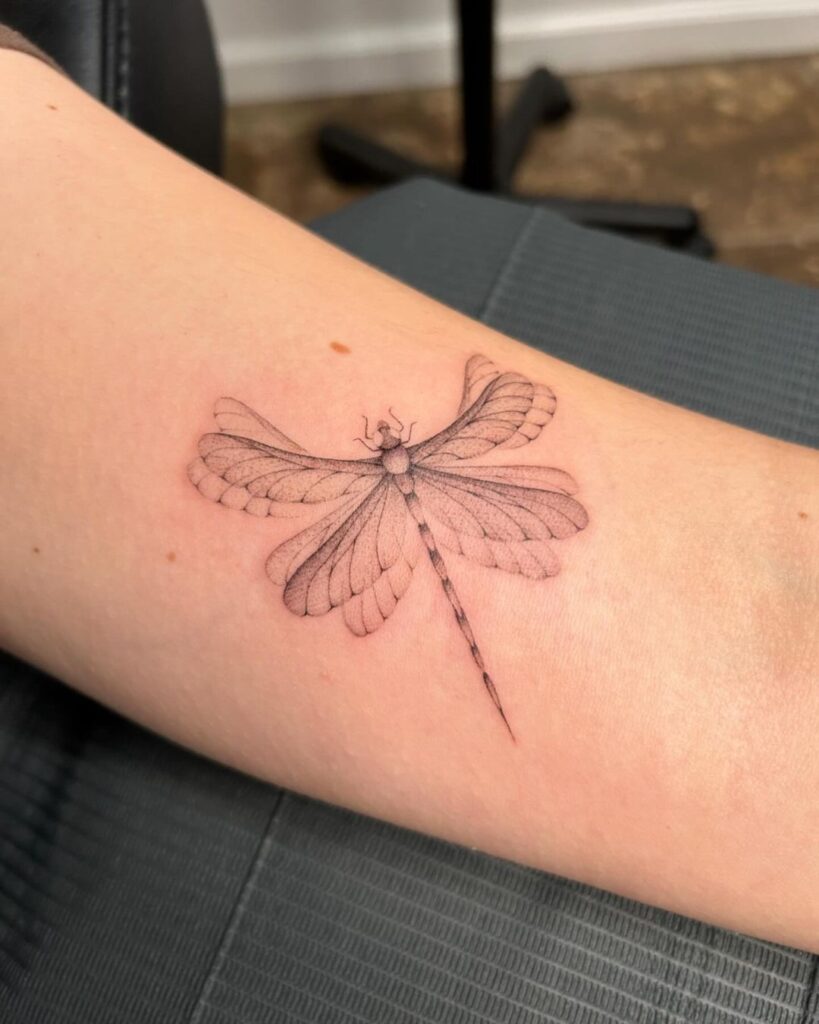 25 Tatuagens épicas de libélulas que lhe trarão energia positiva