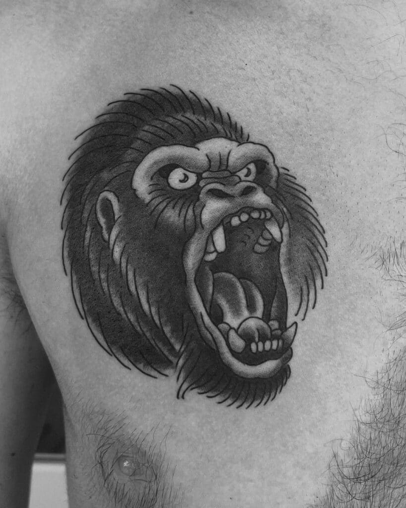 20 Astounding Gorilla Tattoos You'll Learn To "Ape-reciate"