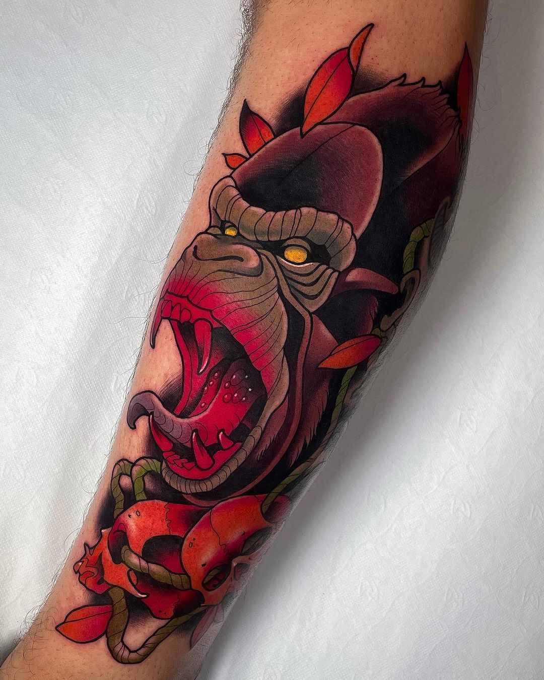 20 Astounding Gorilla Tattoos You'll Learn To "Ape-reciate"