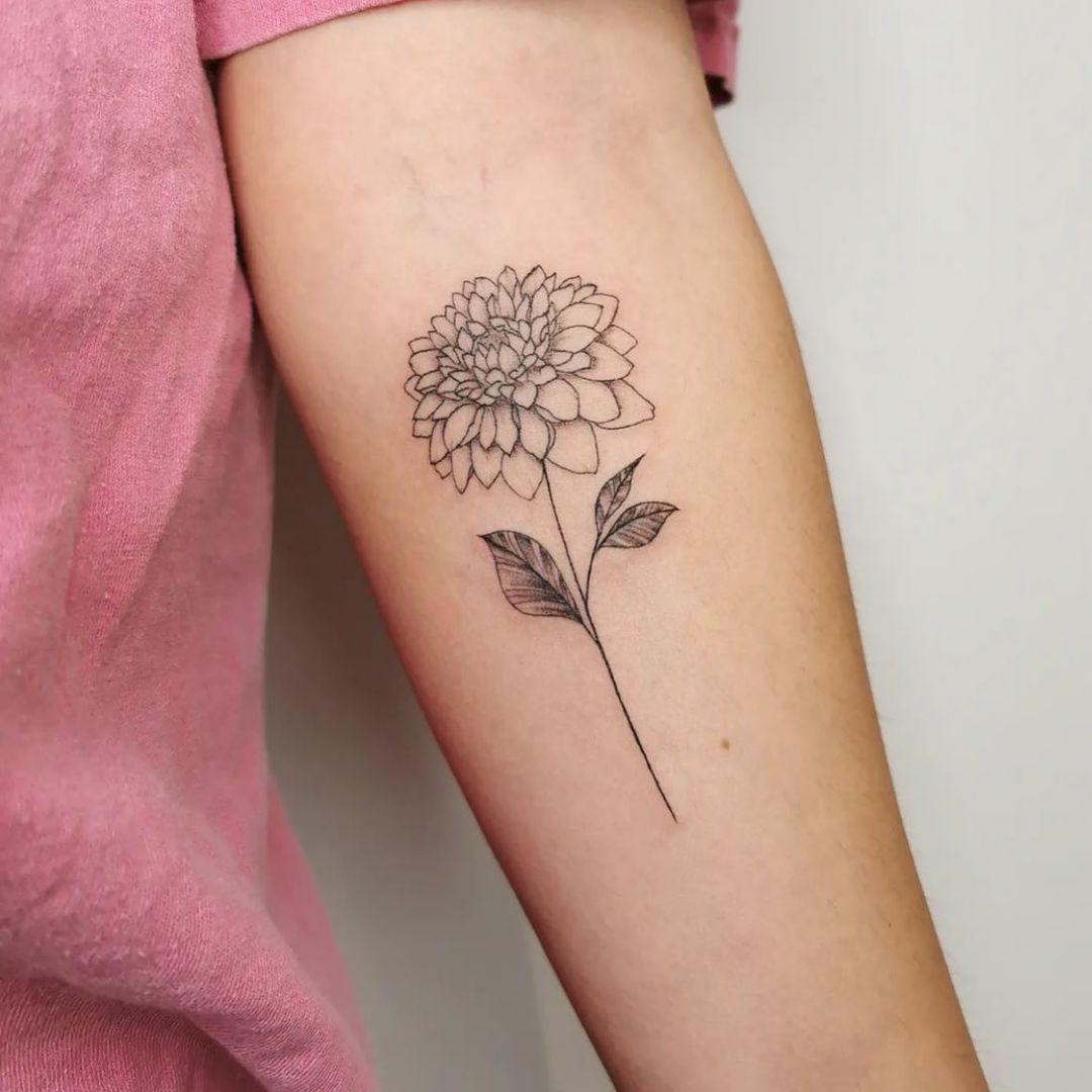 20 Radiant Dahlia Tattoo Ideas That Will Bloom On Your Skin
