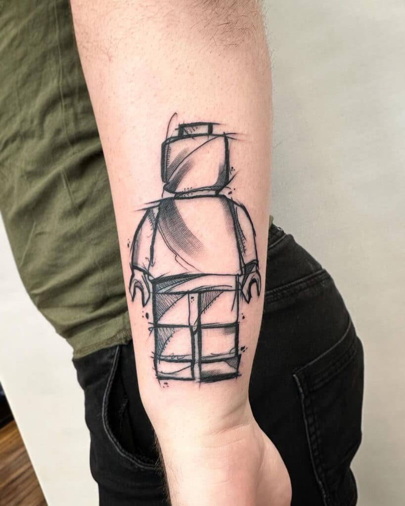 20 Must-See Lego Tattoo Ideas For Die-Hard Lego Fans
