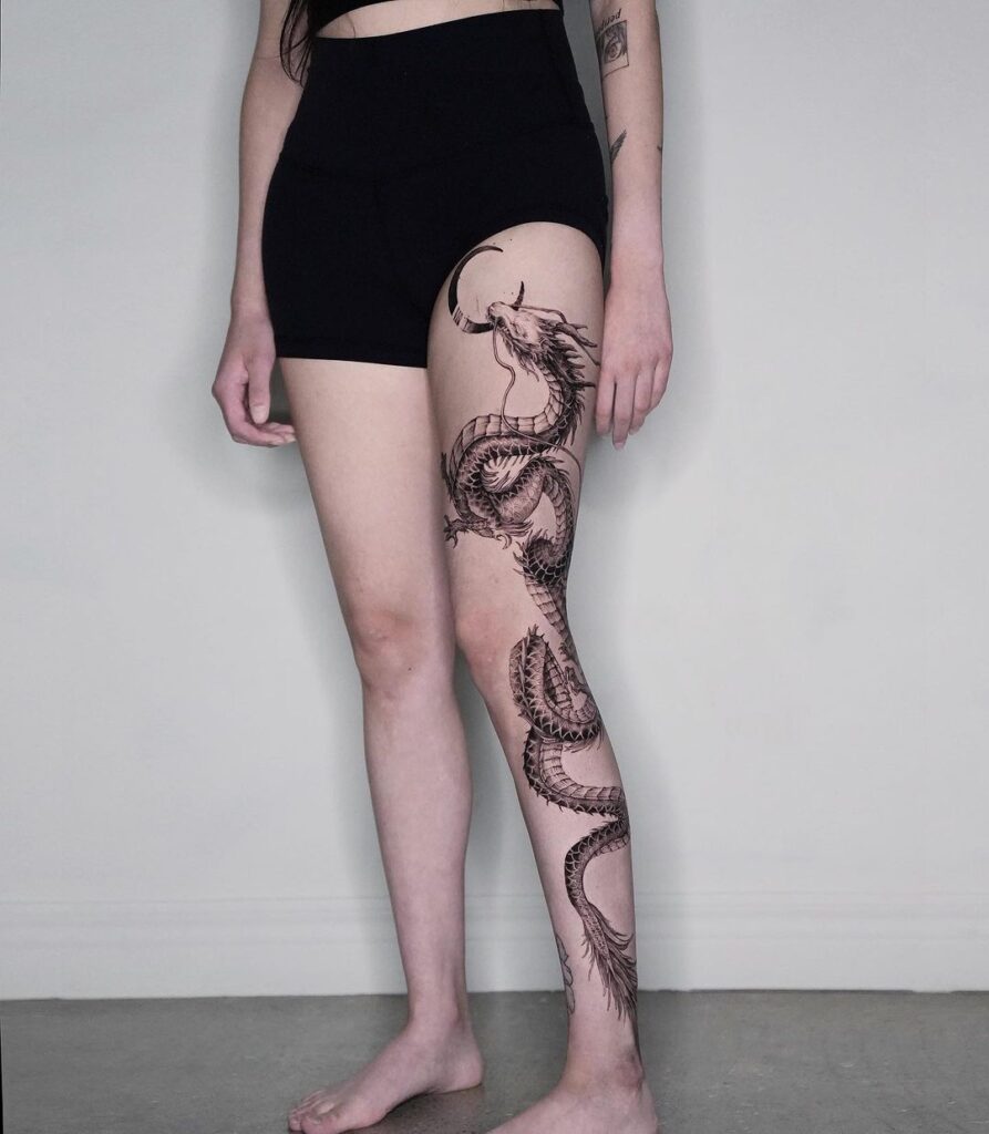 20 ideias impressionantes de tatuagens na perna para os verdadeiros amantes da tinta