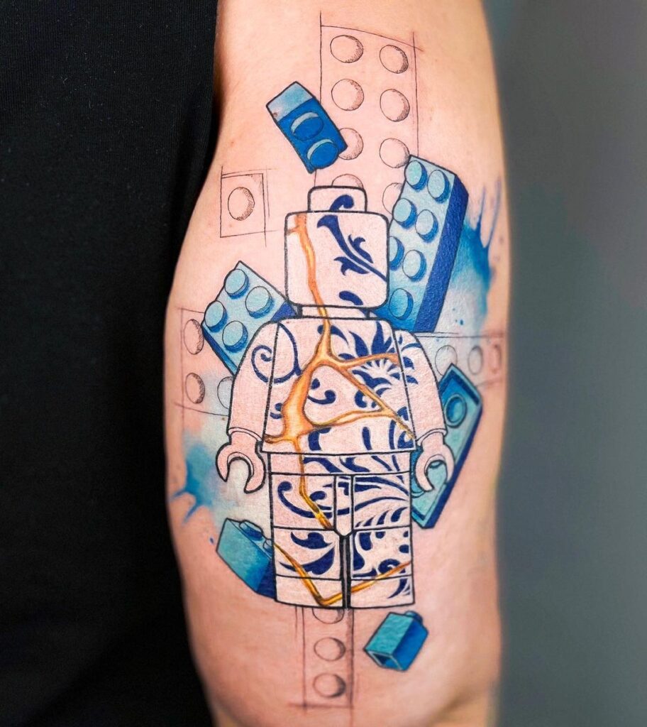 20 Must-See Lego Tattoo Ideas For Die-Hard Lego Fans