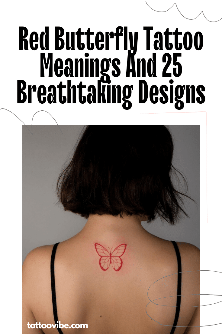 Significato del tatuaggio della farfalla rossa e 25 disegni mozzafiato
