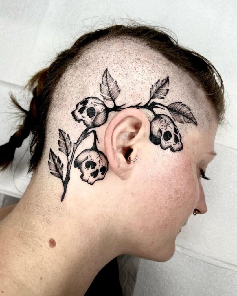 20 ideas de tatuajes en la cabeza para valientes