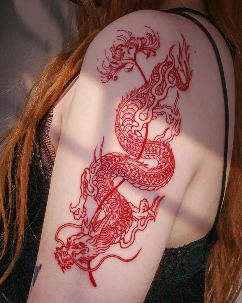 20 Epic Red Dragon Tattoo Ideen Sie werden besessen sein mit