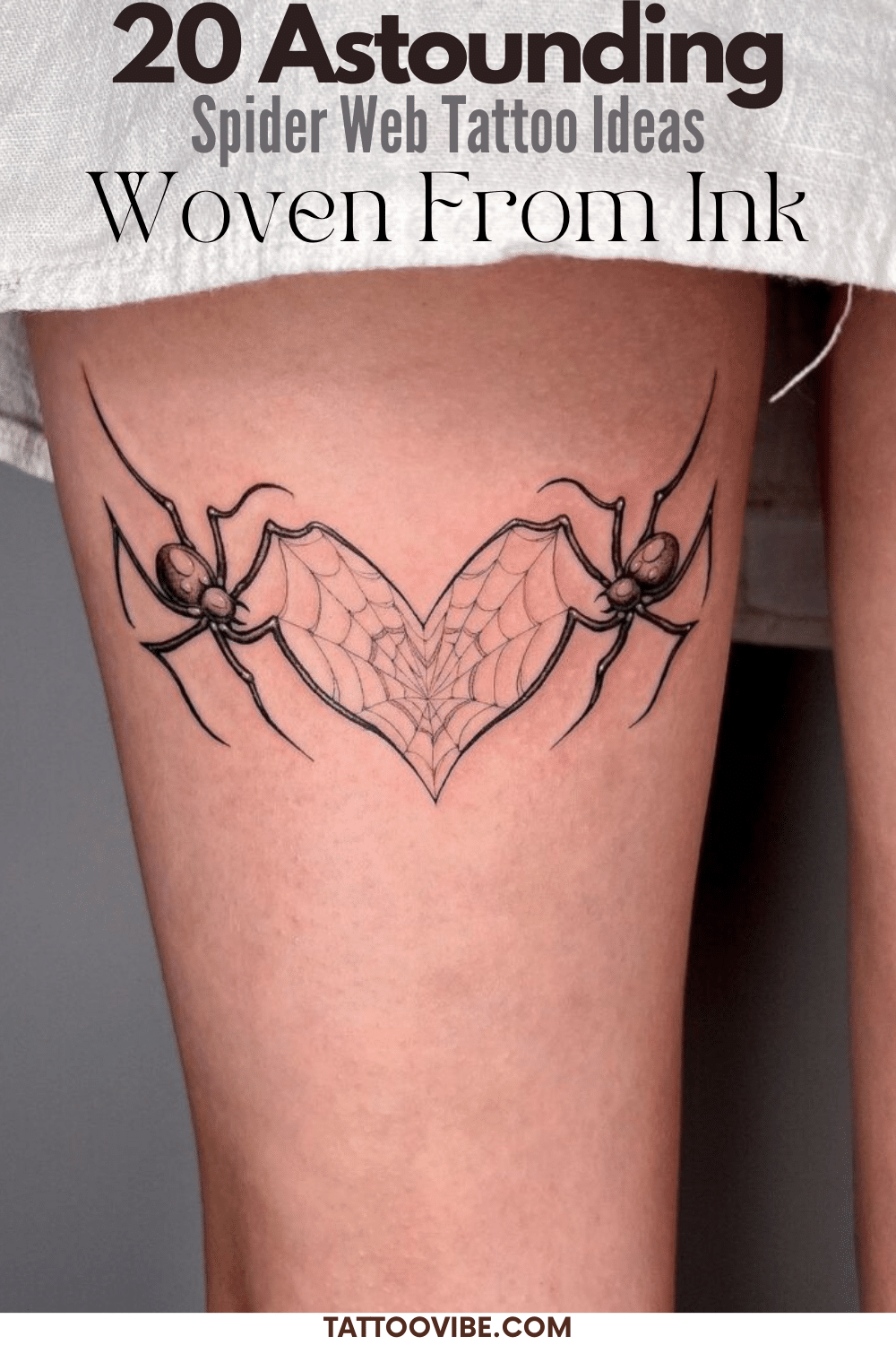 20 stupefacenti idee di tatuaggio a ragnatela tessute dall'inchiostro