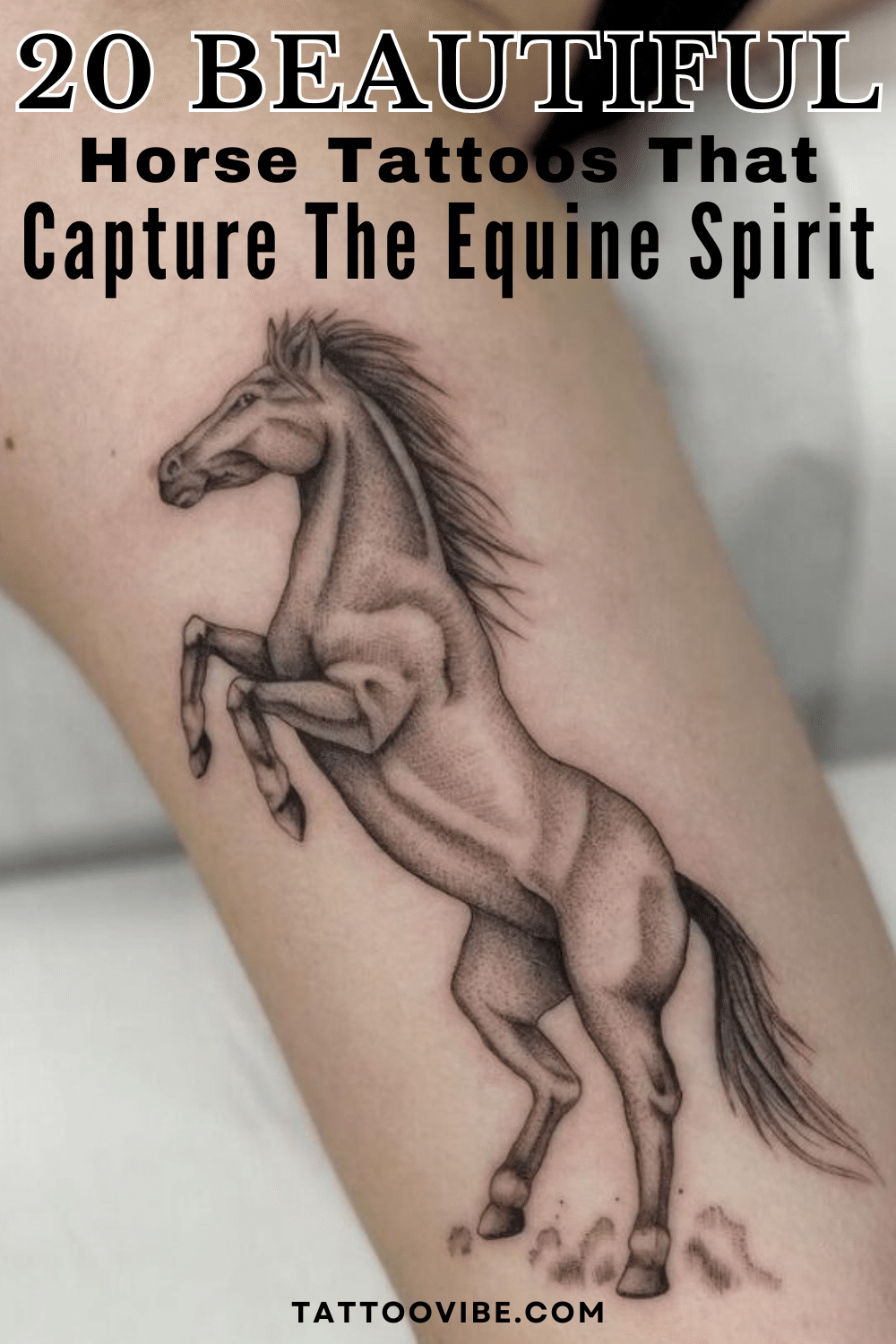 20 magnifiques tatouages de chevaux qui capturent l'esprit équin