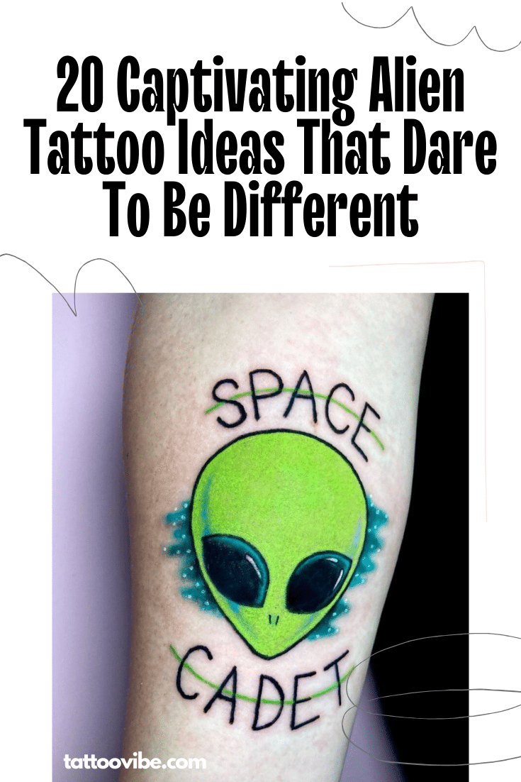 20 ideias cativantes de tatuagens de extraterrestres que ousam ser diferentes