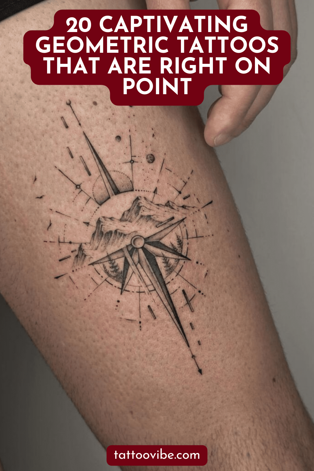 20 tatouages géométriques captivants qui vont droit au but