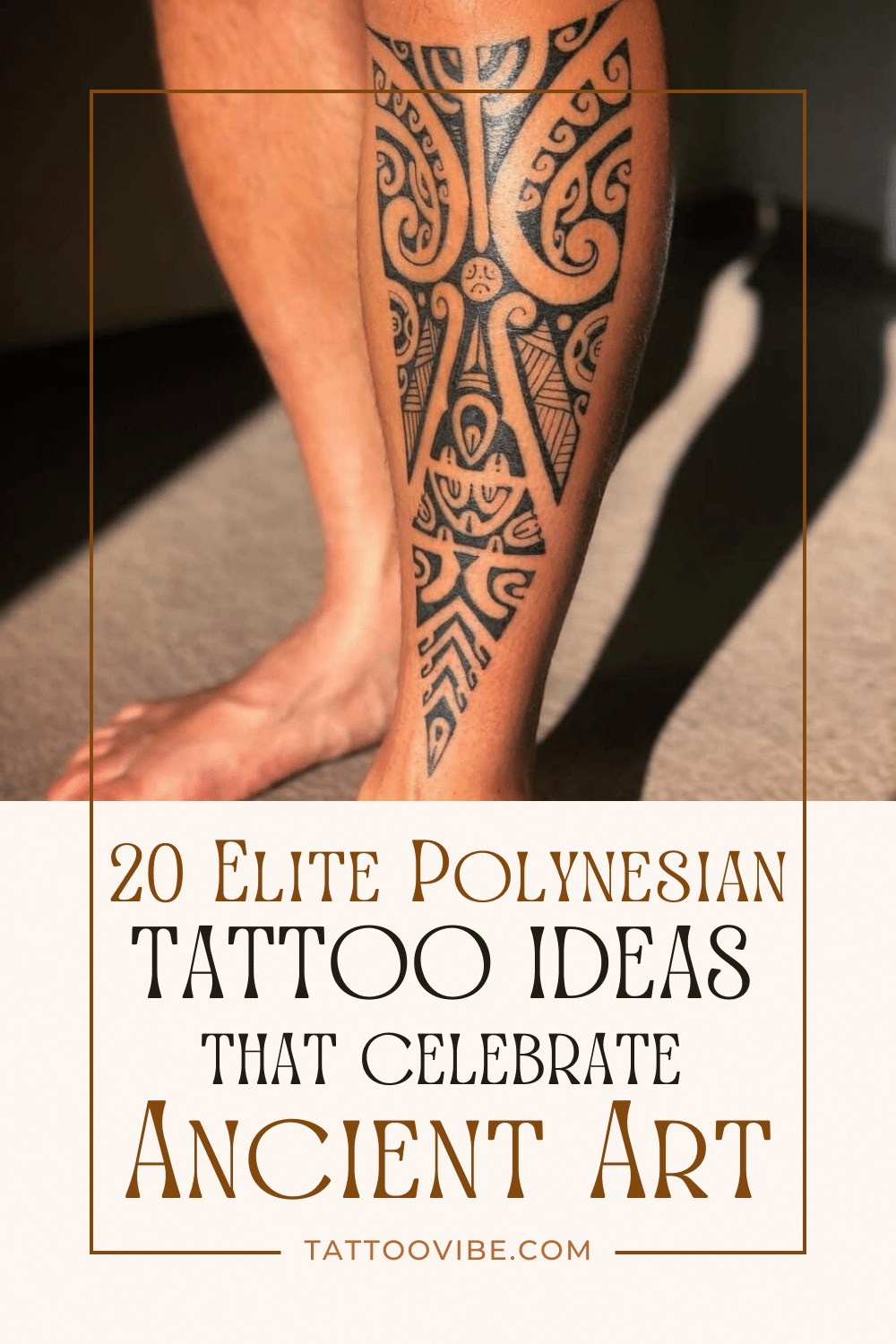 20 ideias de tatuagens polinésias de elite que celebram a arte antiga