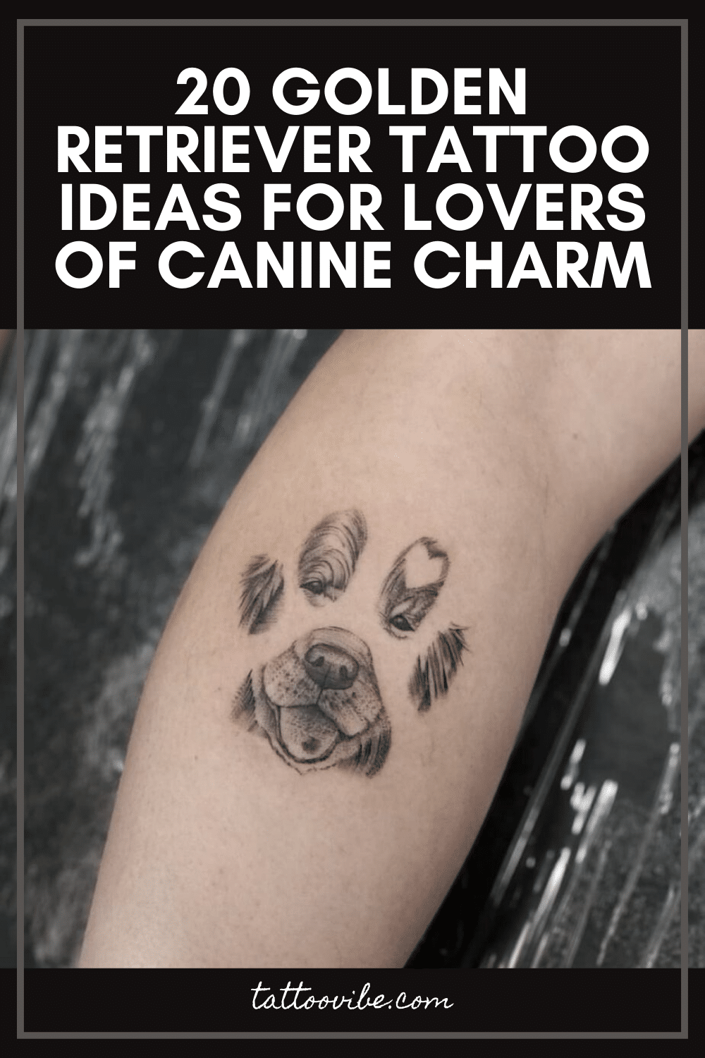 20 Golden Retriever Tattoo Ideas For Lovers Of Canine Charm