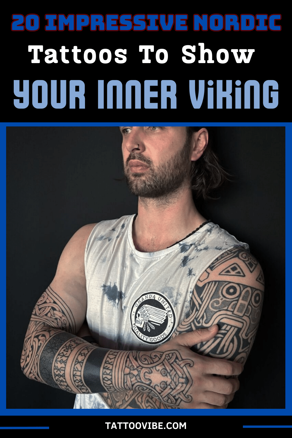 20 tatouages nordiques impressionnants pour montrer le viking qui sommeille en vous