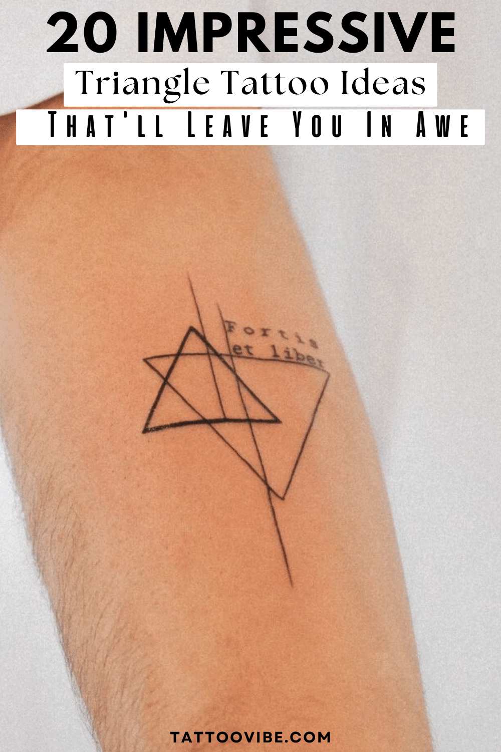 20 beeindruckende Dreiecks-Tattoo-Ideen, die Sie in Ehrfurcht versetzen werden