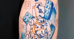 20 Mind-Blowing Lego Tattoo Ideas For Die-Hard Lego Fans