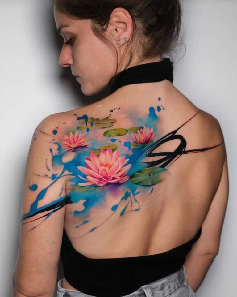 20 Strahlende Aquarell-Tattoos, die echte Kunstwerke sind