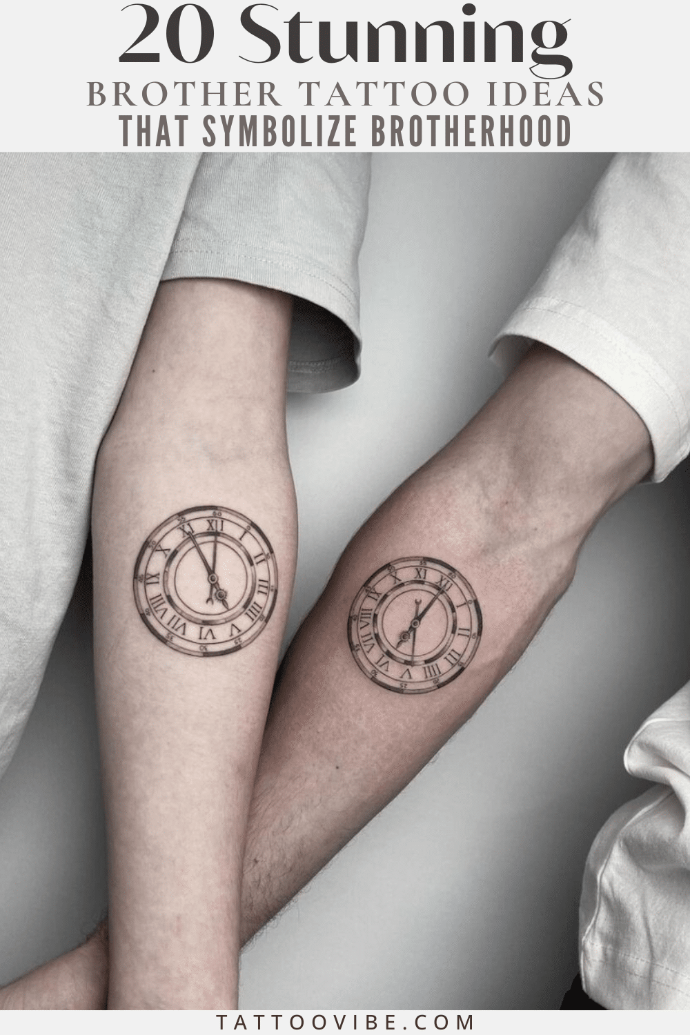 20 atemberaubende Bruder Tattoo Ideen, die Brüderlichkeit symbolisieren