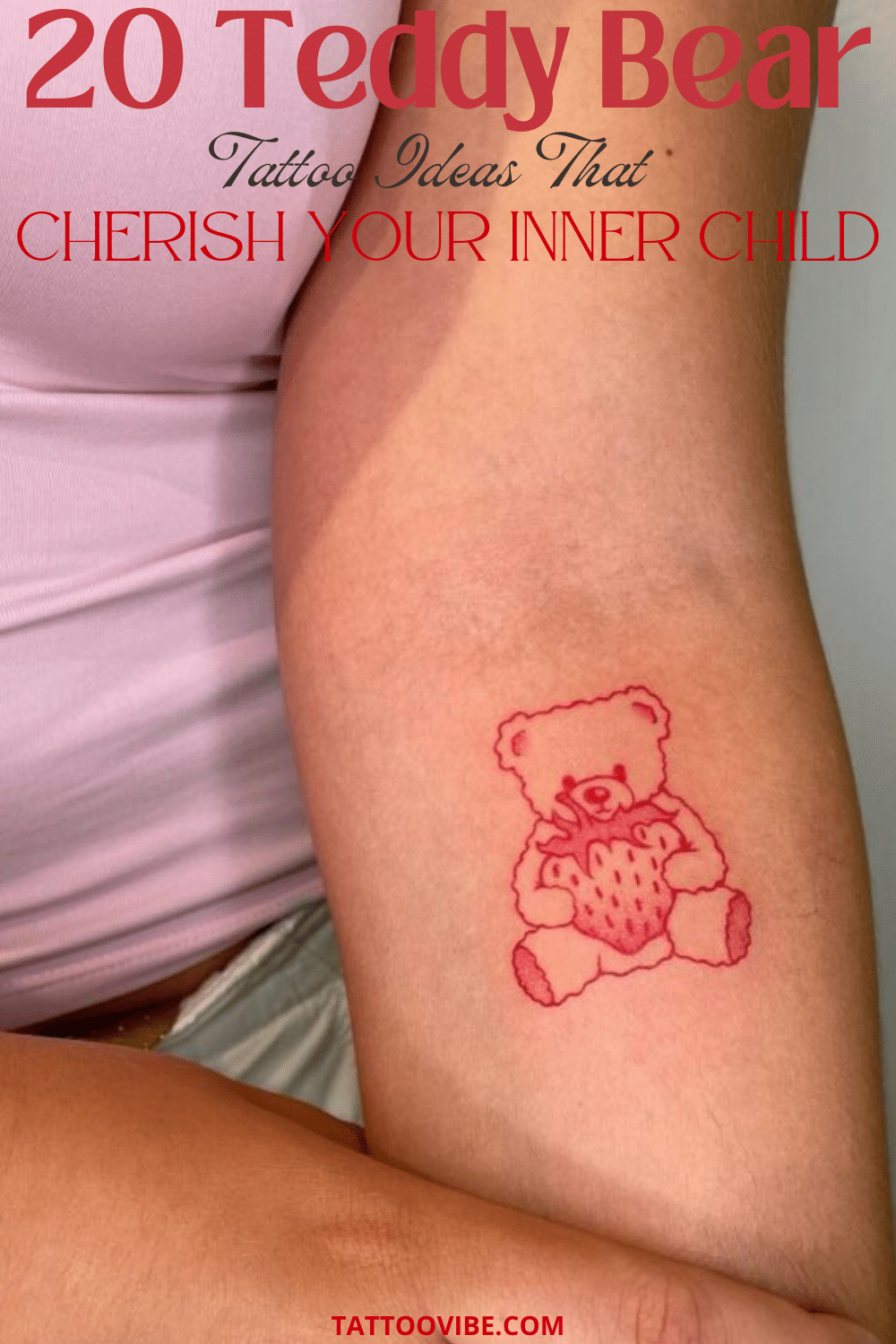 20 ideas de tatuajes de ositos de peluche que acarician a tu niño interior