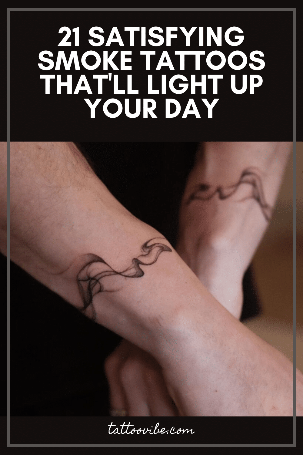 21 Satisfying Smoke Tattoos That'll Light Up Your Day