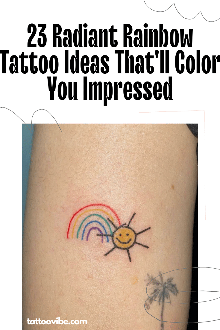 23 Strahlende Regenbogen-Tattoo-Ideen, die Sie beeindrucken werden