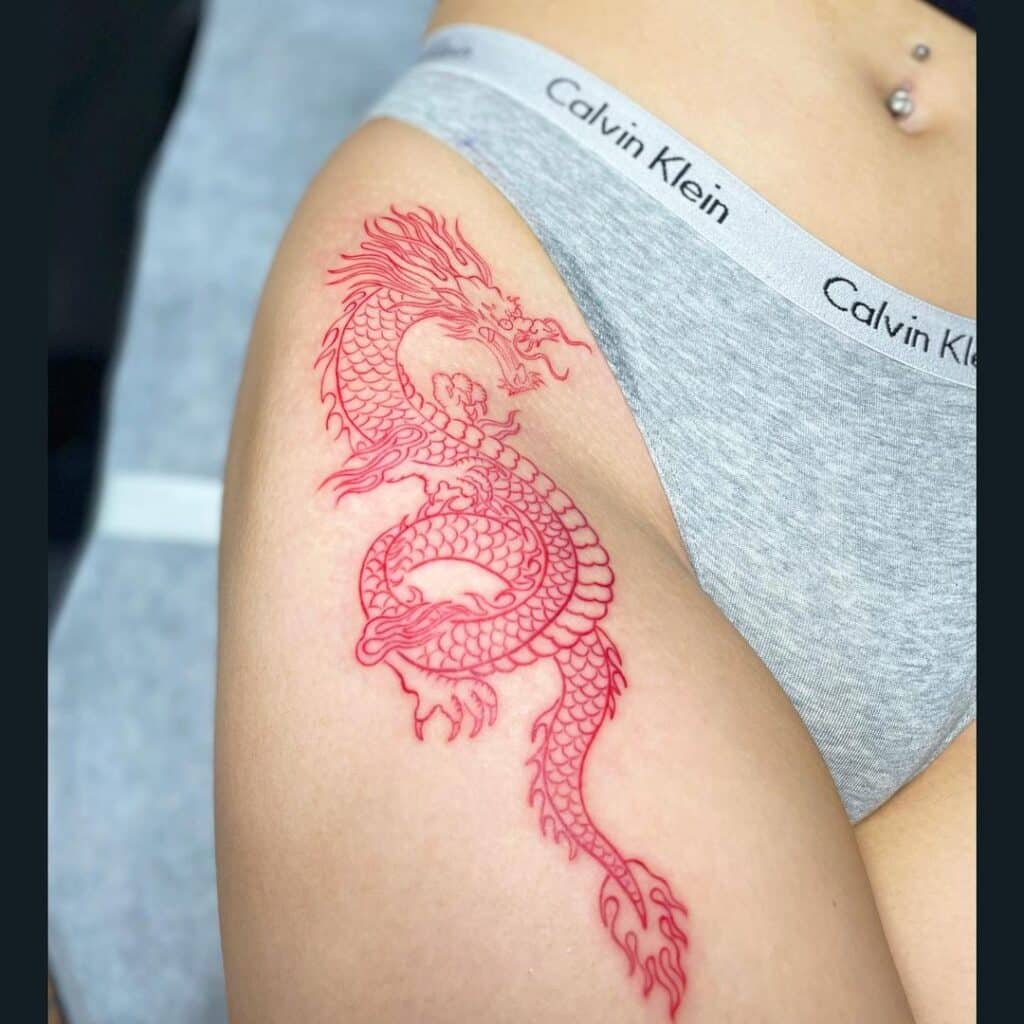 20 Epic Red Dragon Tattoo Ideen Sie werden besessen sein mit